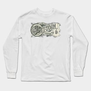 Bitcoin For The People Vintage Currency Long Sleeve T-Shirt